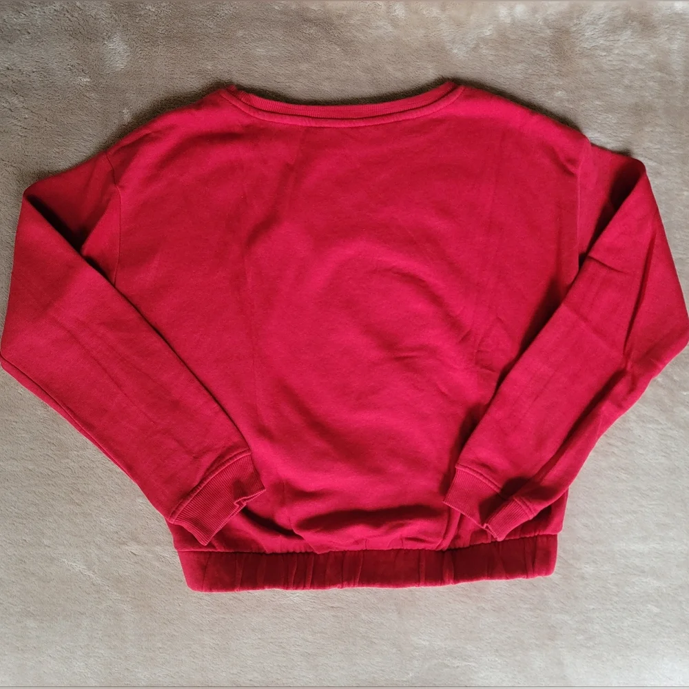 H&M Girl Unicorn Red Long Sleeve Elasticized Waistband Sweater Size 14Y